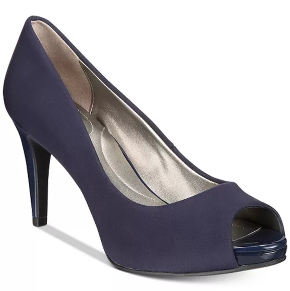 Women's Rainaa Platform Stiletto Peep Toe Pumps - Picture 1 of 3